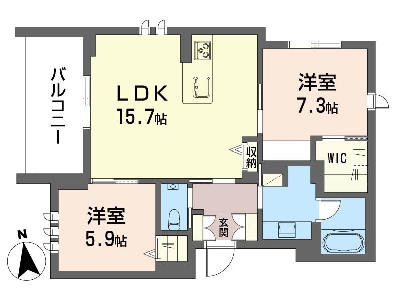 東京都府中市武蔵台３丁目 間取り
