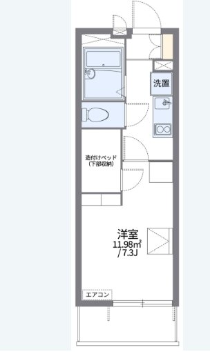 レオパレスコリーヌ 間取り