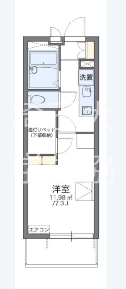 レオパレスサクラ土合  間取り