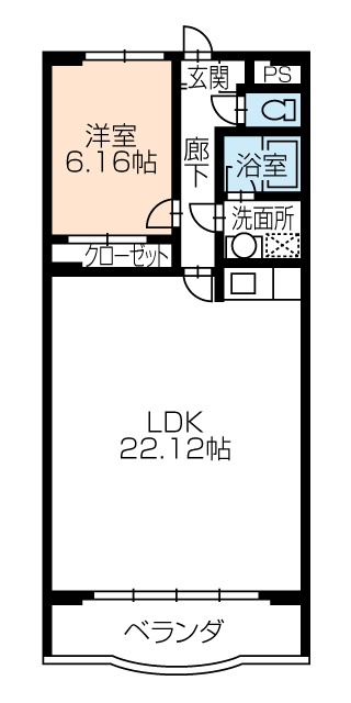 ＮＨ菰口 506号室 間取り