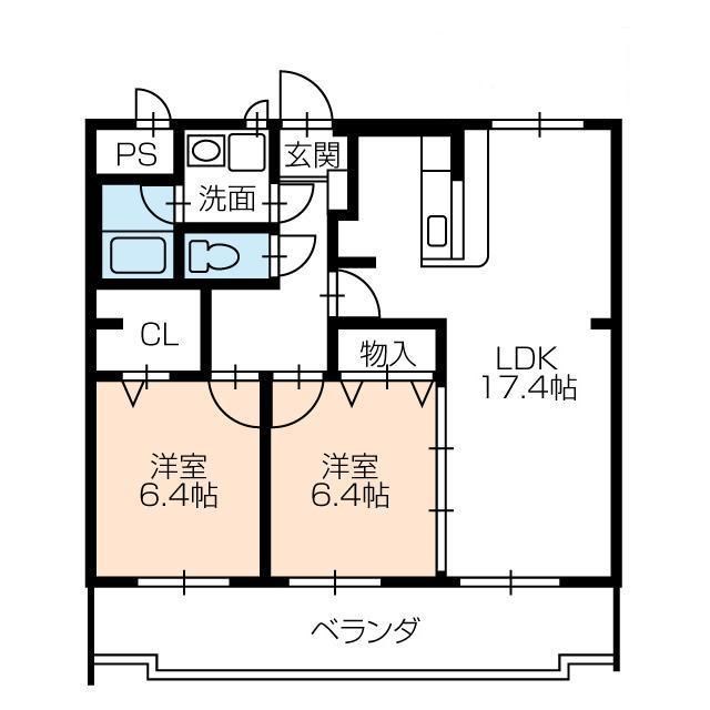 リヴァージュ菰口 102号室 間取り