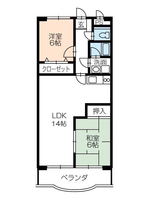 サンアルカディアS 405号室 間取り