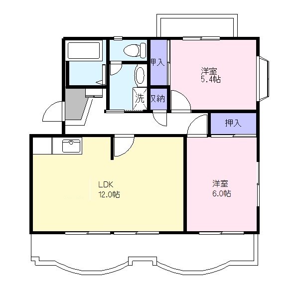 ソレアードみのる 間取り図