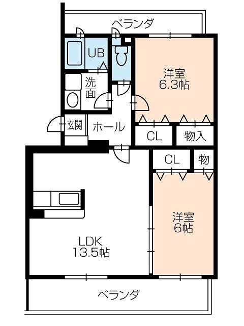 エスポワール美園 間取り図