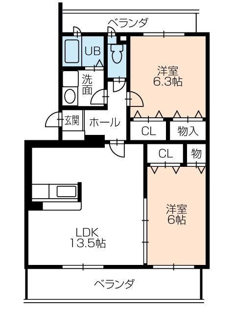 エスポワール美園 間取り図