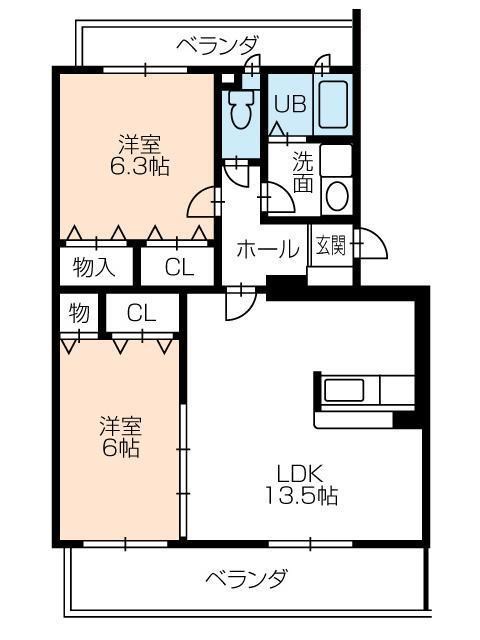 エスポワール美園 間取り図