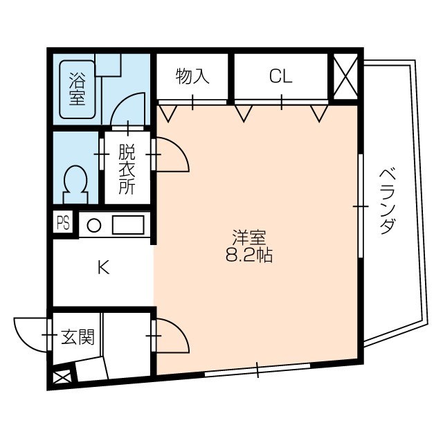 メゾンシャルマン 302号室 間取り