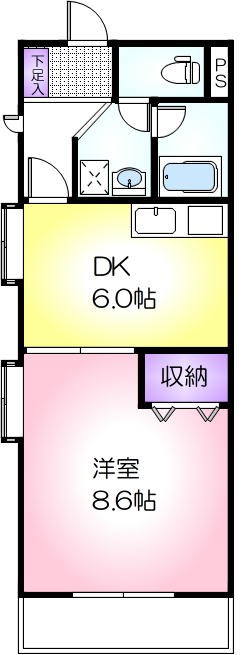 エトワール多米 303号室 間取り