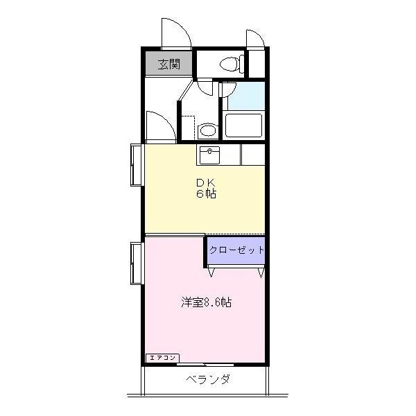 エトワール多米 303号室 間取り