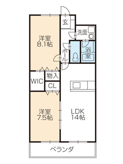 ドゥソール 間取り図