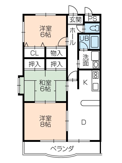 ヴィラウィル 205号室 間取り