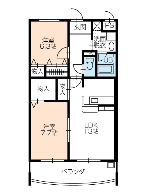 ヴァンティーア 間取り図