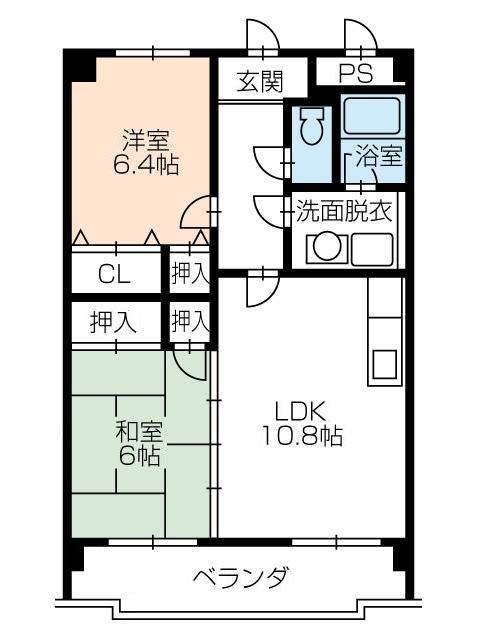 サンヴィレッテ 103号室 間取り