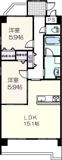 イル・ラ・フォルジュ 205号室 間取り