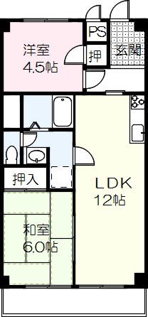 エルカーサⅡ 205号室 間取り