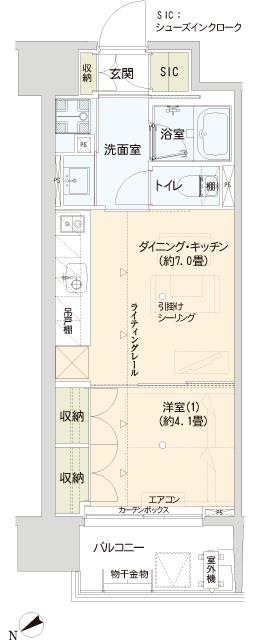 Ｆｌａｔｓ　ＴＡＨＩＣＯ 間取り