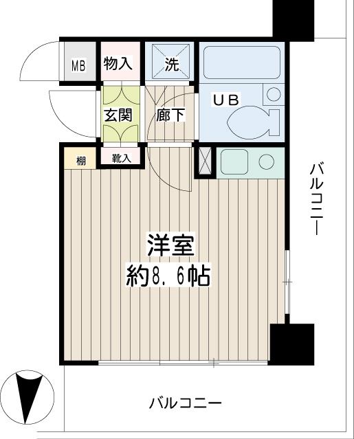 鶴見東パーク・ホームズ 間取り