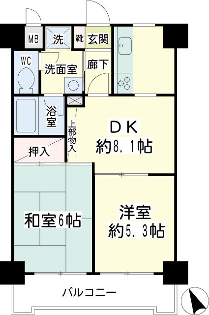 ＮＩＣＥアーバン鶴見中央Ⅱ 間取り