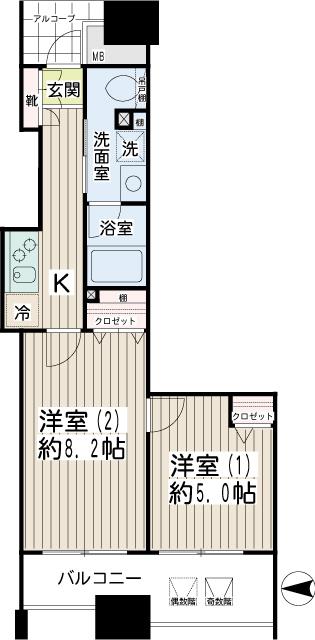 エクセル川崎ＷＥＳＴ 間取り