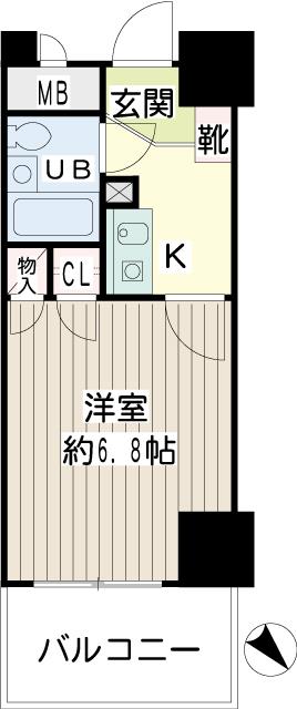 ＮＩＣＥアーバン横濱駅東館 間取り