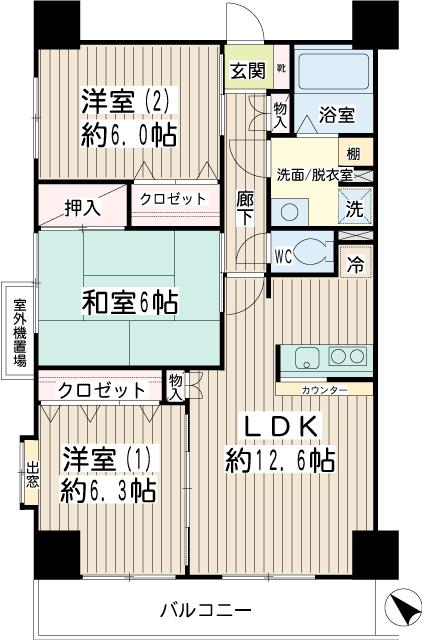 スカイ６１ 間取り
