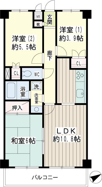 サンライズ鶴見 間取り