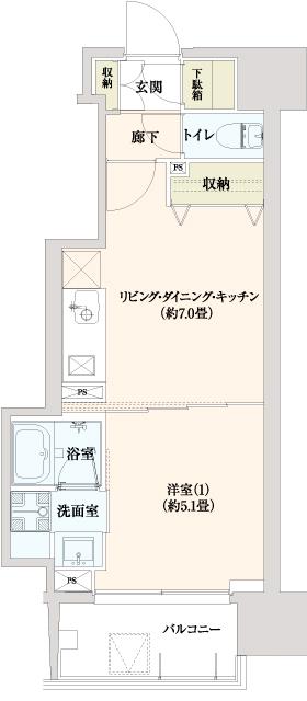 Ｆｌａｔｓ　ＴＡＨＩＣＯ 間取り