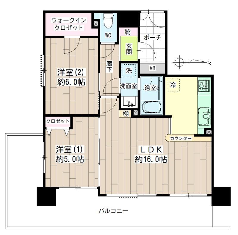 ナイスアーバン川崎ウエストモール 間取り