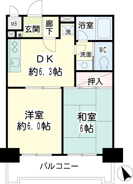 駒形エクセルⅡ 間取り
