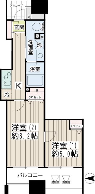 エクセル川崎ＷＥＳＴ 間取り
