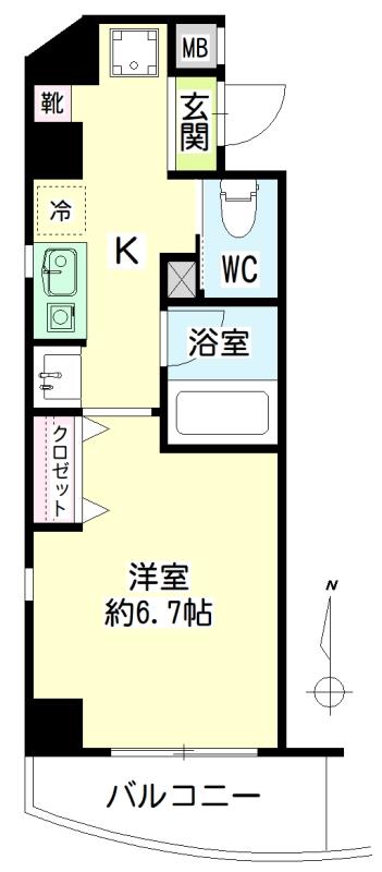 第１３１新井ビル（エーデルブルーメ島根） 間取り