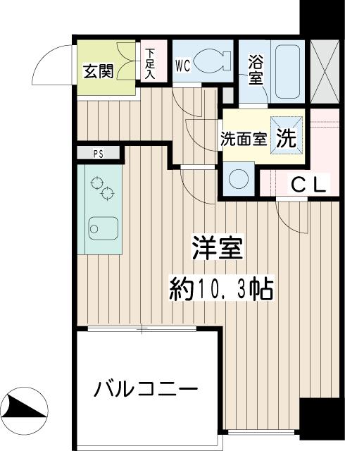 Ｐｅａｒｌ　Ｃｏｕｒｔ　Ｔｓｕｒｕｍｉ 間取り