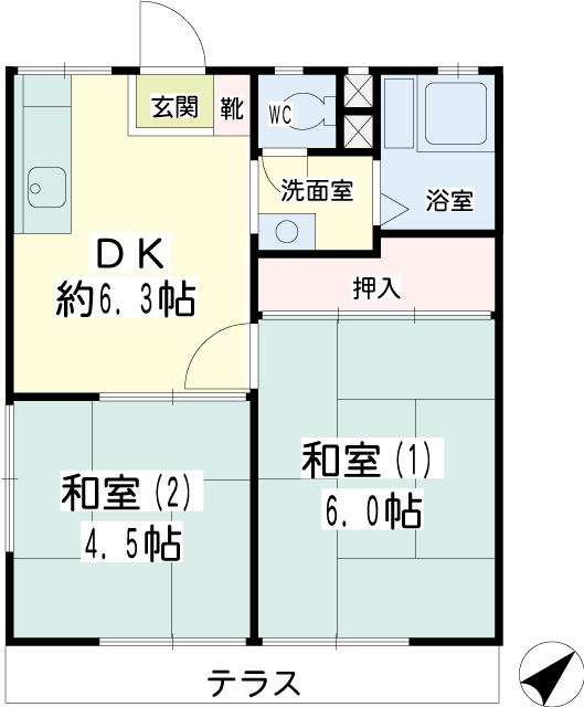 ハタハイツ 間取り