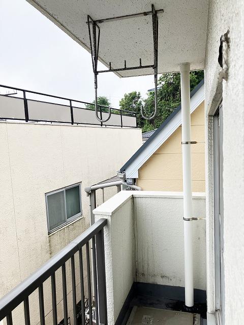 岸谷クリークコーポ ベランダ