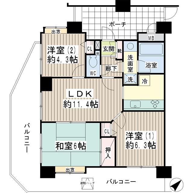 グレイス鶴見ステーションシティ 間取り