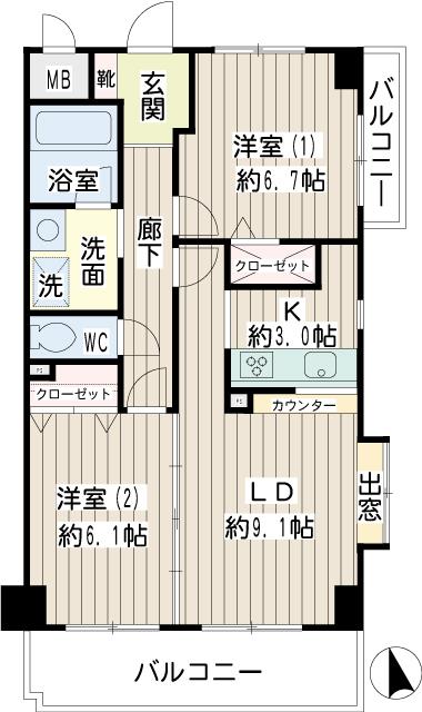 ガルファーサ新横浜 間取り