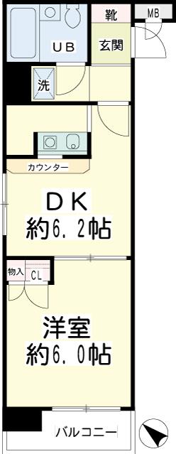 ＮＩＣＥアーバン横濱駅東館 間取り