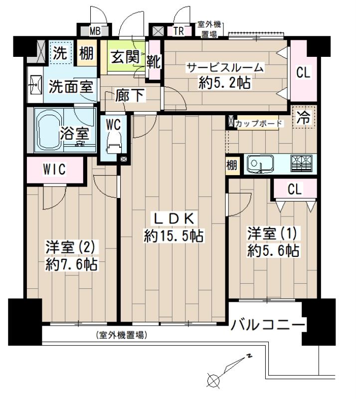 ガーデンホーム東寺尾ヒルズ 間取り