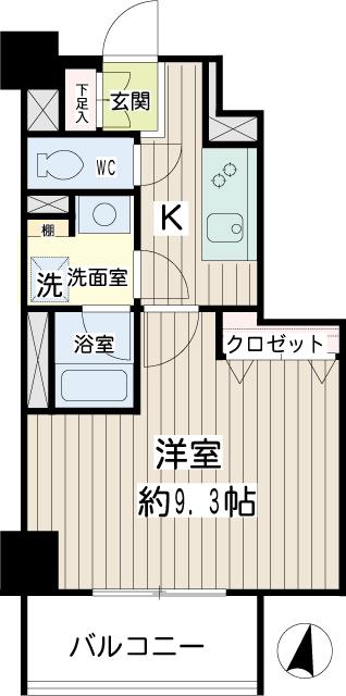 Ｐｅａｒｌ　Ｃｏｕｒｔ　Ｔｓｕｒｕｍｉ 間取り