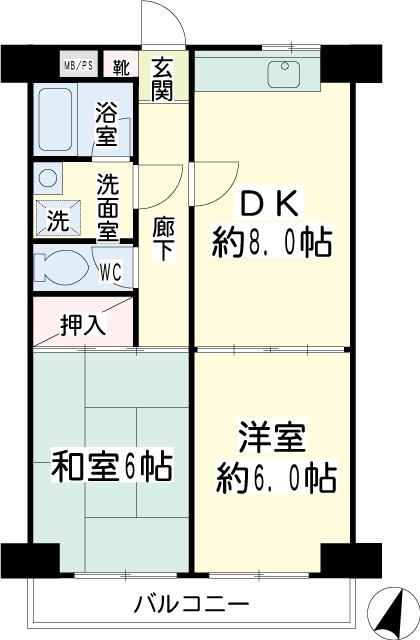 グリーンハイツ平安 間取り