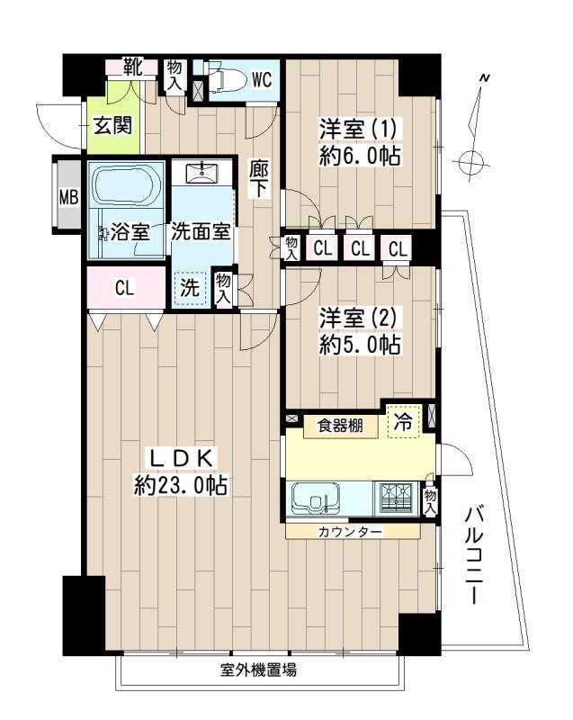 ネオマイム鶴見デュークレア壱番館 間取り
