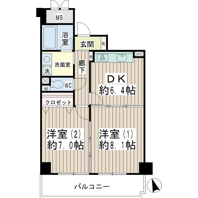 ガルファーサ新横浜 間取り