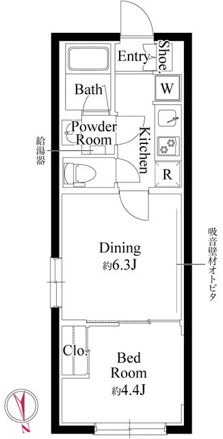 グローリオシェルト池袋Ⅴ 間取り