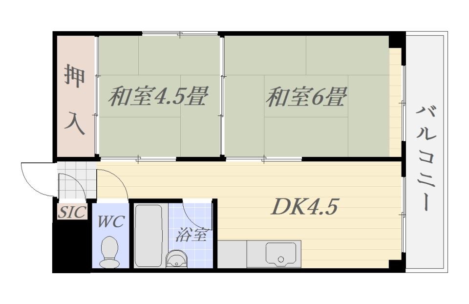 城西コーポ 間取り