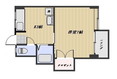 スカイハイツ１ 間取り