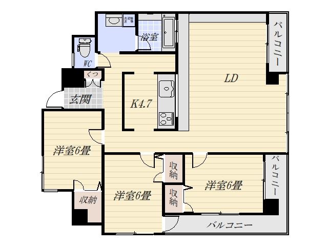 ヒルサイドテラス岩崎谷 間取り