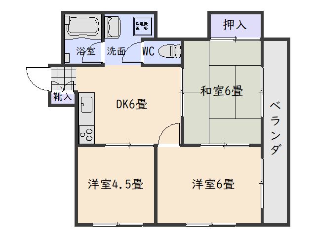 南光ハイツ 間取り