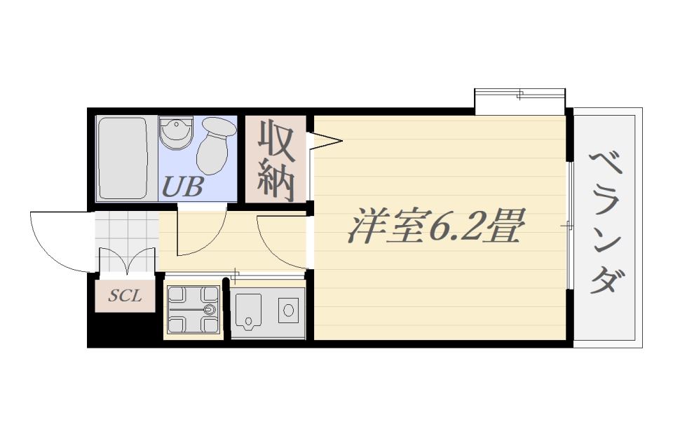 朝日プラザ高麗町５０３号 間取り