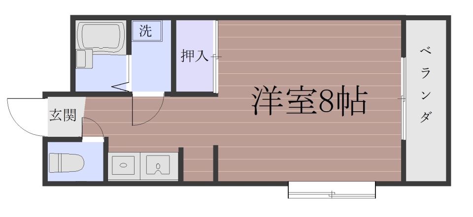 ＢＡＳＩＣ城山１０１号 間取り