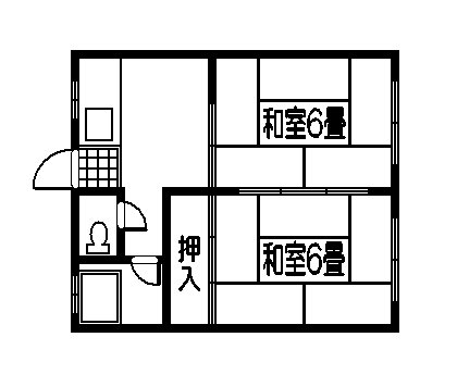 橋口アパート（伊敷町） 間取り